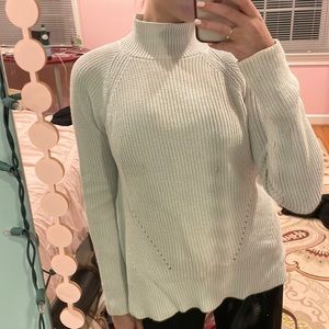 GAP baby blue knit turtleneck sweater